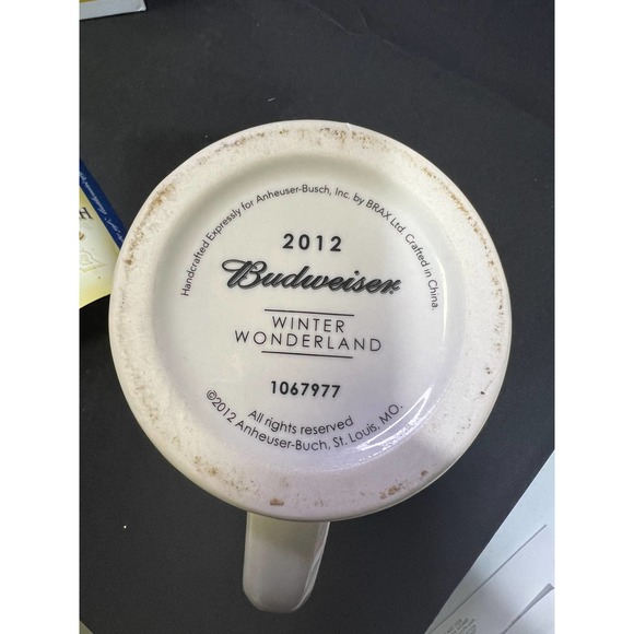9569 - 2012 Budweiser Clydesdales "Winter Wonderland" Anheuser-Busch Beer Stein - Picture 8 of 8